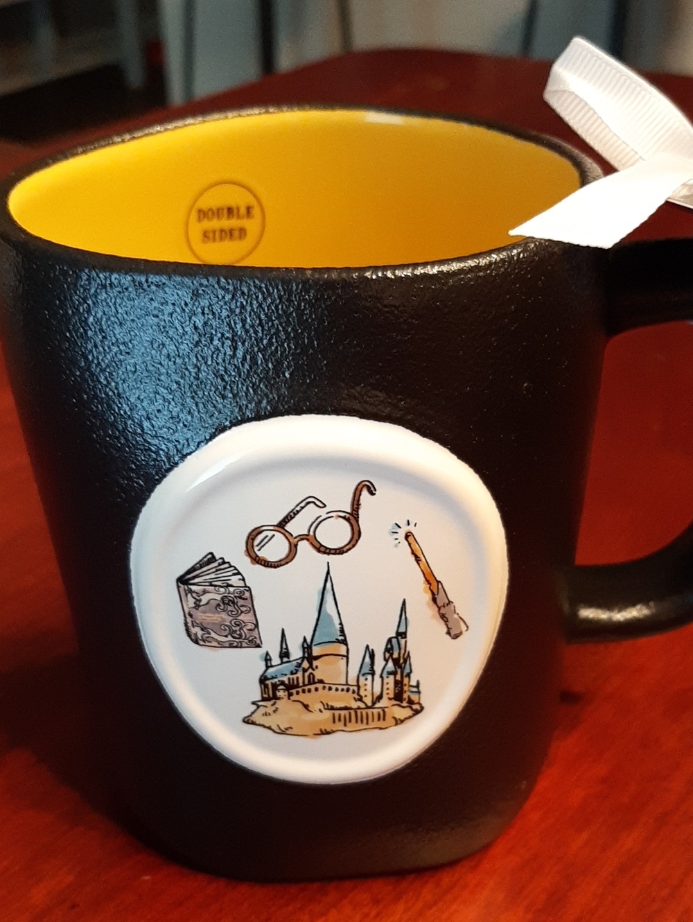 Rae Dunn Black and White Harry Potter Ceramic Mug NWT
